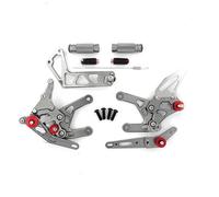 BHYYDS Reposapiés Traseros Ajustables para Motocicletas Y&AMAHA YZF R1 R1M R1S RN32 2015-2023 Reposapiés para Motocicleta(Gris)