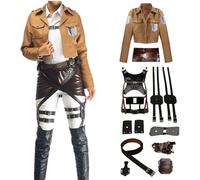 bi bi hou Anime Attack On Titan Cosplay Costume Disfraz de Aot Survey Corps Uniforme Navidad Halloween Carnaval Fiesta Etapa Rendimiento Anime Disfraces para Adultos