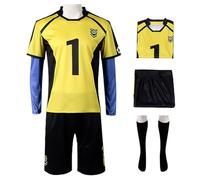 bi bi hou Anime Blue Lock Cosplay Gagamaru Gin Jersey Set Camiseta Top Pantalón y Calcetines Disfraz de Gagamaru Gin Uniforme Navidad Halloween Carnaval Fiesta Disfraz Deportivo
