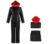 bi bi hou Disfraz de Itadori Yuji con Peluca Anime Jujutsu Kaisen Uniforme Escolar Negro/Azul Yuji Itadori Cosplay Conjunto Completo Navidad Halloween Carnaval Fiesta Traje para Adultos