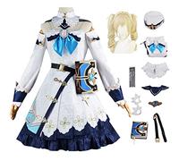 bi bi hou Genshin Impact Barbara Cosplay Completo con Peluca Disfraz de Genshin Barbara Costume Personajes del Juego Barbara Uniforme Navidad Halloween Carnaval Fiesta Etapa Rendimiento Traje
