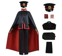 bi bi hou Hanako Kun Overdose Cosplay con Peluca Disfraz de Toilet Bound Hanako Kun Costume Hanako Kun Uniforme Navidad Halloween Carnaval Fiesta Anime Disfraces para Adultos Unisex