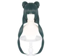 bi bi hou Maomao Cosplay Peluca Verde 70cm Disfraz de Anime The Apothecary Diaries Mao Mao Wig Navidad Halloween Carnaval Fiesta Etapa Rendimiento Accesorios Peluca Anime Adulto