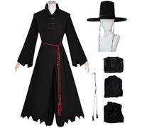 bi bi hou Niño Saja Boys Jinu Cosplay Completo con Sombrero Disfraz de Anime Demon Hunters Costume Sajaboys Jinu Uniforme Navidad Halloween Carnaval Fiesta Rendimiento Traje Chicos 110-150