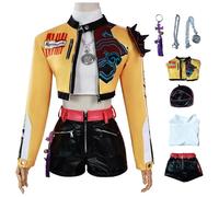 bi bi hou Rumi Cosplay Completo Disfraz de Anime K-Pop Demon Hunters Costume Rumi Uniforme Navidad Halloween Carnaval Fiesta Etapa Rendimiento Traje