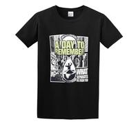 BI BI MIAO A Day To Remember What Separates Me from You Unisex 100% Cotton Short-Sleeve T-Shirts Black S