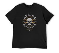 BI BI MIAO Asking Alexandria Danger Unisex 100% Cotton Short-Sleeve T-Shirts Black XXL