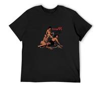 BI BI MIAO Boney M. Love For Sale Album Cove Unisex 100% Cotton Short-Sleeve T-Shirts Black XXXL