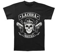 BI BI MIAO Cool La Coka Nostra MC En'S Unisex 100% Cotton Short-Sleeve T-Shirts Black XL