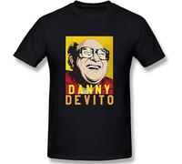 BI BI MIAO Danny Devito Basic Summer Unisex 100% Cotton Short-Sleeve T-Shirts Black L