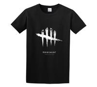 BI BI MIAO Dead by Daylight The Black and White Striped Creator Make Your Own Unisex 100% Cotton Short-Sleeve T-Shirts Black S