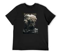BI BI MIAO Elden Lion Ring Souls Gaming Unisex 100% Cotton Short-Sleeve T-Shirts Black S