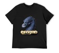 BI BI MIAO ERAGON Christopher Paolini Book Saga Dragons Unisex 100% Cotton Short-Sleeve T-Shirts Black M