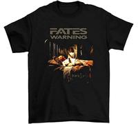 BI BI MIAO Fates Warning Parallels Unisex 100% Cotton Short-Sleeve T-Shirts Black S