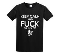 BI BI MIAO Hatchetman ICP Keep Calm Unisex 100% Cotton Short-Sleeve T-Shirts Black XXL
