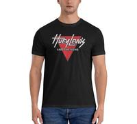 BI BI MIAO Huey Lewis & The News Unisex 100% Cotton Short-Sleeve T-Shirts Black M