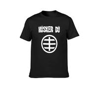 BI BI MIAO Husker Du Circle Unisex 100% Cotton Short-Sleeve T-Shirts Black M