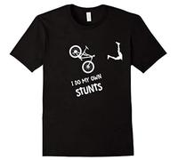 BI BI MIAO I Do My Own Stunts Unisex 100% Cotton Short-Sleeve T-Shirts Black XXL