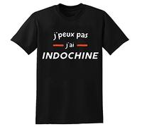 BI BI MIAO Indochine I Can't I Have Indochine Unisex 100% Cotton Short-Sleeve T-Shirts Black M