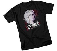 BI BI MIAO Izombie Half Dead Fully Awesome Unisex 100% Cotton Short-Sleeve T-Shirts Black L
