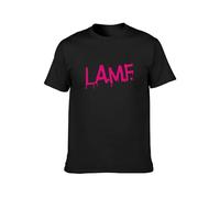 BI BI MIAO Lamf L.A.M.F Worn Johnny Thunders Unisex 100% Cotton Short-Sleeve T-Shirts Black M