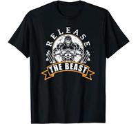 BI BI MIAO Limited Beast Strongman Gorilla Strength Sport Lifting Unisex 100% Cotton Short-Sleeve T-Shirts Black L