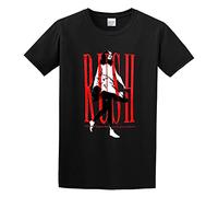 BI BI MIAO Rush Permanent Waves Model Unisex 100% Cotton Short-Sleeve T-Shirts Black XXXL