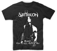 BI BI MIAO Satyricon Until The Light Takes Us Unisex 100% Cotton Short-Sleeve T-Shirts Black M