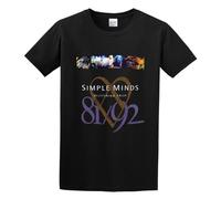 BI BI MIAO Simple Minds Glittering Prize 8192 Unisex 100% Cotton Short-Sleeve T-Shirts Black S