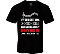 BI BI MIAO Stephen Sondheim If You Dont Like Composer Unisex 100% Cotton Short-Sleeve T-Shirts Black XXL