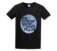 BI BI MIAO The Tonight Show Starring Jimmy Fallon Unisex 100% Cotton Short-Sleeve T-Shirts Black L