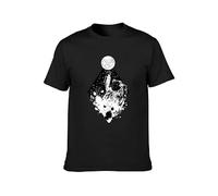 BI BI MIAO Xrp Crypto Cryptocurrency Cryptocurrency Astronaut Unisex 100% Cotton Short-Sleeve T-Shirts Black XXXL