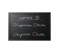 Bi-Office Back2Chalk Essentials - Pizarra de tiza, marco MDF, Negro, 60 x 40 cm