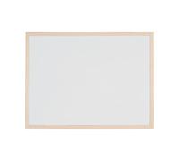 Bi-Office Budget - Pizarra blanca con marco de madera, 60 x 45 cm, no magnética