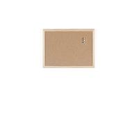 Bi-Office Budget - Tablero de corcho con marco de madera, 40 x 30 cm, Color pino