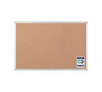 Bi-Office Earth - Tablero de Corcho, 120 x 90 cm, Tablón de Anuncios con Marco de Aluminio