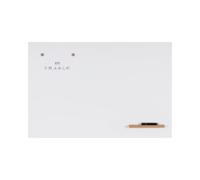 Bi-Office Loop Pizarra Blanca Magnética, Superficie en acero lacado, sin marco, 150x90cm