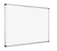 Bi-Office Maya - Pizarra blanca magnética con marco de aluminio, 150 x 120 cm