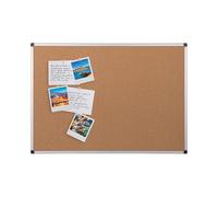 Bi-Office Maya - Tablero de corcho con marco de aluminio, 90 x 60 cm