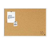 Bi-Office New Basic - Tablero de corcho, 885 x 585 mm, color blanco
