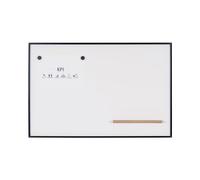 Bi-Office New Generation A9 Pizarra Magnética, 90x60cm, Superficie de Acero Lacado, Marco de Aluminio Negro