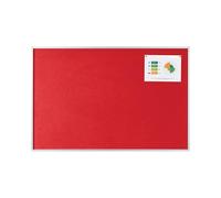 Bi-Office New Generation - Tablero de anuncios de fieltro, 900 x 600 mm, color rojo