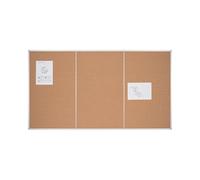 Bi-Office Outsize Tablero de Corcho, 180 x 100 cm, superficie de corcho, marco de aluminio
