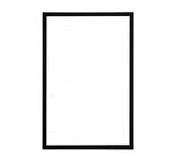 Bi-Office - Pizarra blanca magnética, Marco en MDF negro, 40 x 30 cm