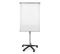 Bi-Office Pizarra Magnética con caballete móvil Smart, rotafolios con ruedas, marco de aluminio de 70 x 100 cm