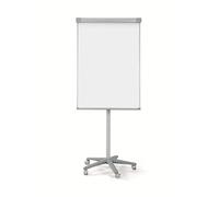 Bi-Office Pizarra Magnética con caballete móvil Smart, rotafolios con ruedas, marco de aluminio de 70 x 100 cm