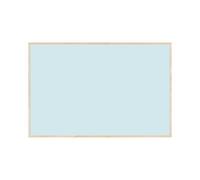 Bi-Office Pizarra Magnética Earth New Basic Sky, 88,5 x 58,5 cm, Superficie de Acero Lacado, Marco de Pino Natural