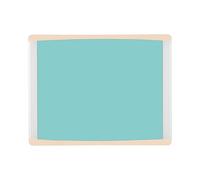 Bi-Office Pizarra magnética Inka Caribe, 58x45cm, Superficie de Acero Lacado, Marco de aluminio y plástico beige