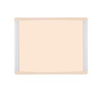 Bi-Office Pizarra magnética Inka Desert, 35,5x28cm, Superficie de Acero Lacado, Marco de aluminio y plástico beige