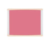 Bi-Office Pizarra magnética Inka Fuschia, 35,5x28cm, Superficie de Acero Lacado, Marco de aluminio y plástico beige